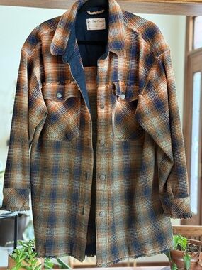 We the Free Anneli Plaid Shirt Jacket